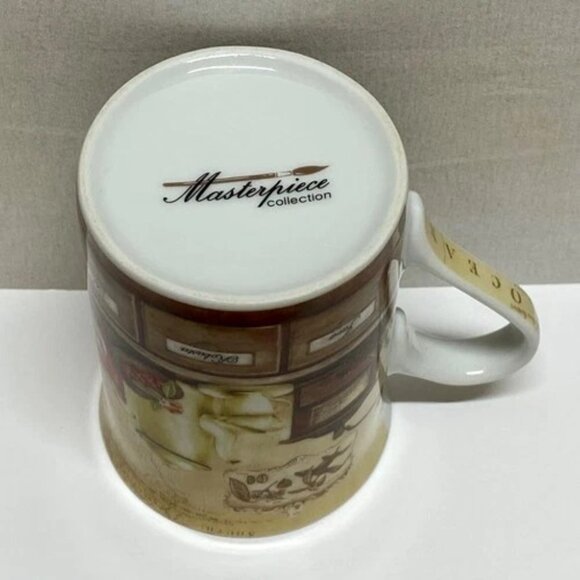 Masterpiece Collection Coffee Mug Ceramic Java Robusta Mocha Cup Vintage Look - Picture 11 of 12